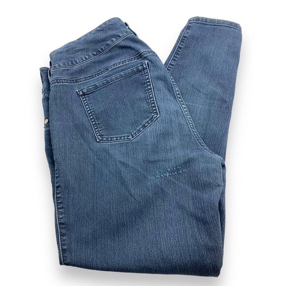 Torrid Jegging Skinny Super Soft Jean 14R Blue High Rise 3-Button Stretch - Picture 7 of 16